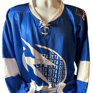 BB Greek Zeta Phi Beta Sorority hockey jersey size M Grenaway #21